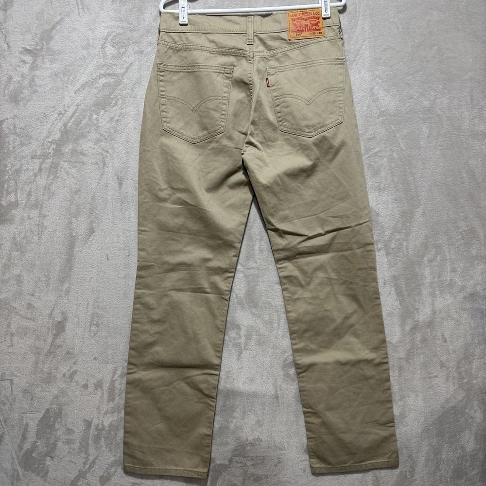 Levi's 514 Straight Fit Jeans Men's 30x30 Stretch Zip Fly 5 Pockets Logo NWT - Picture 2 of 10